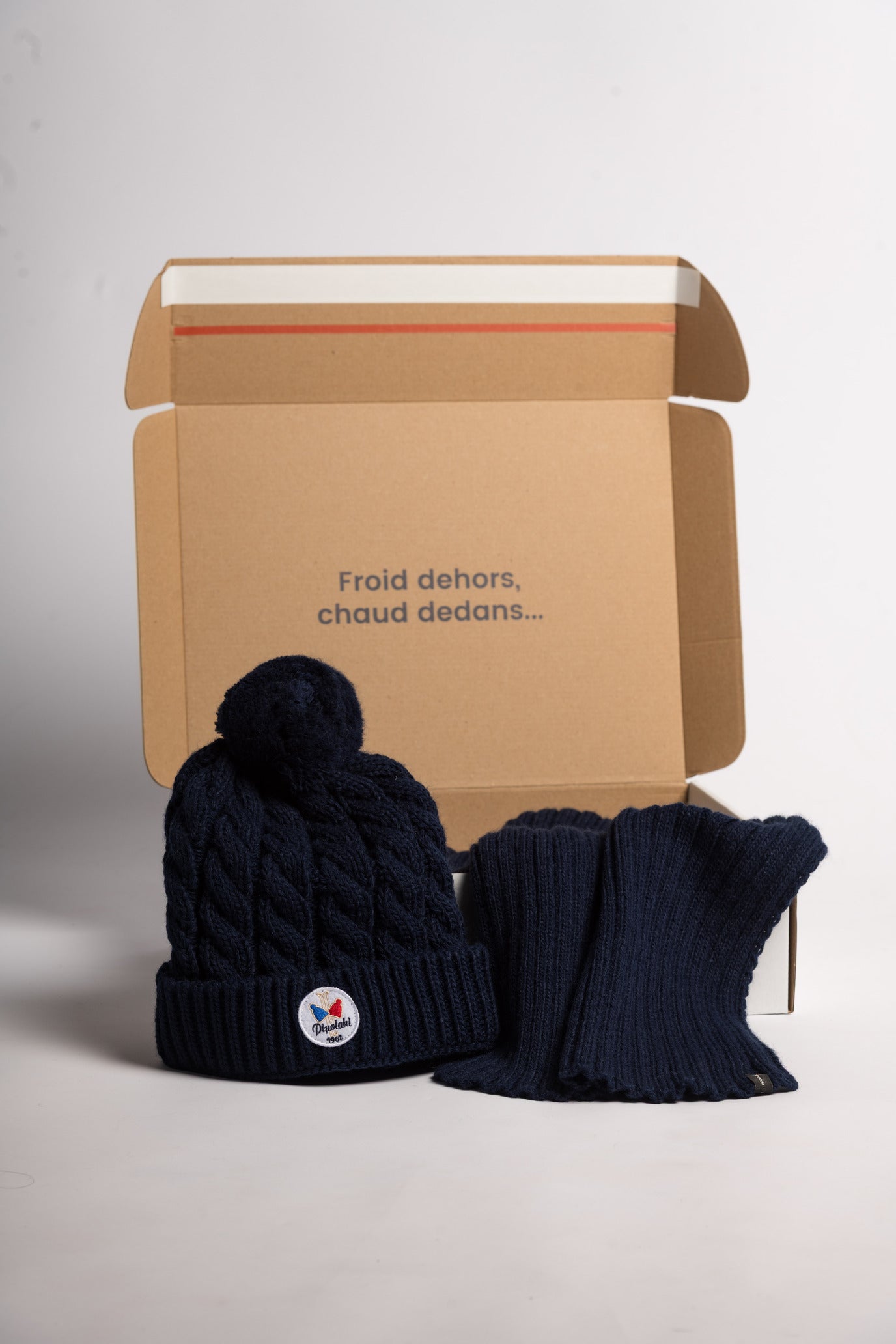 Coffret cadeaux Bonnet GSTAAD X Echarpe Pervenche