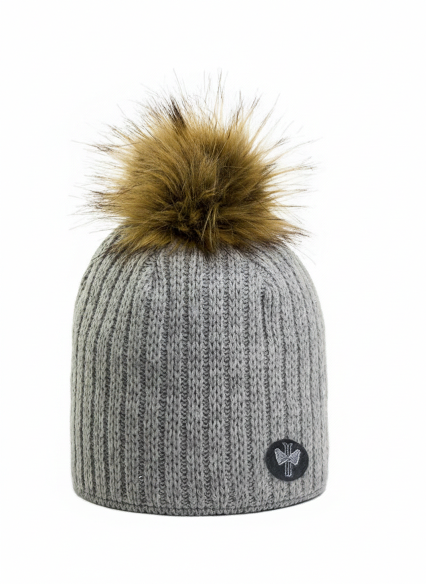 Bonnet Merry gris chiné clair - PIPOLAKI