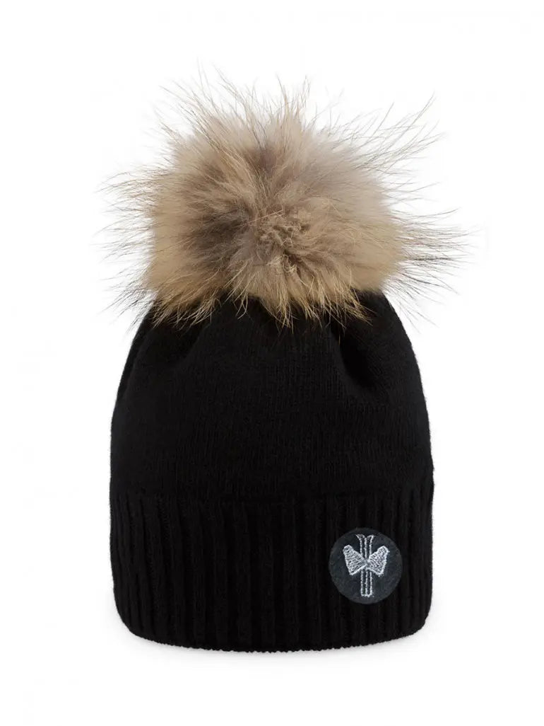Bonnet Giulia noir et beige - PIPOLAKI
