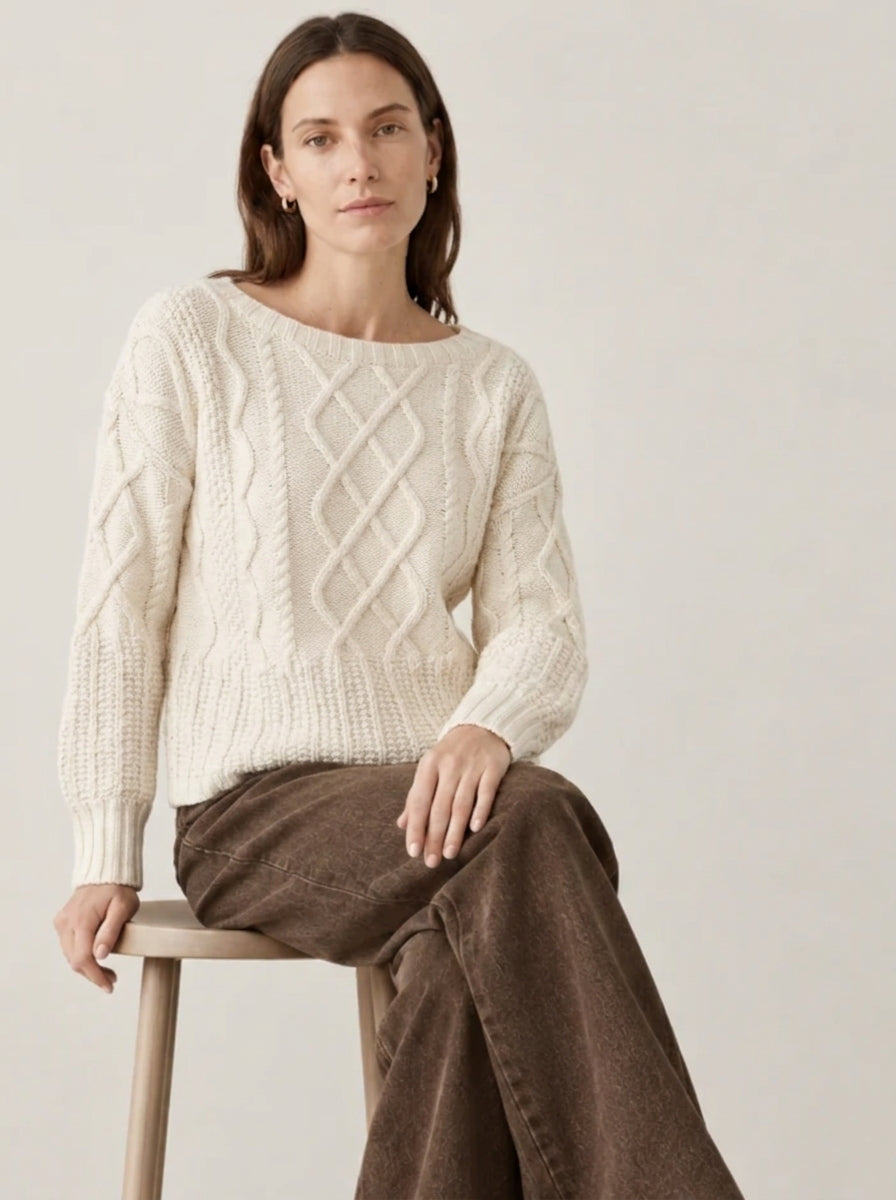 Pull PIPOLAKI femme blanc - PIPOLAKI