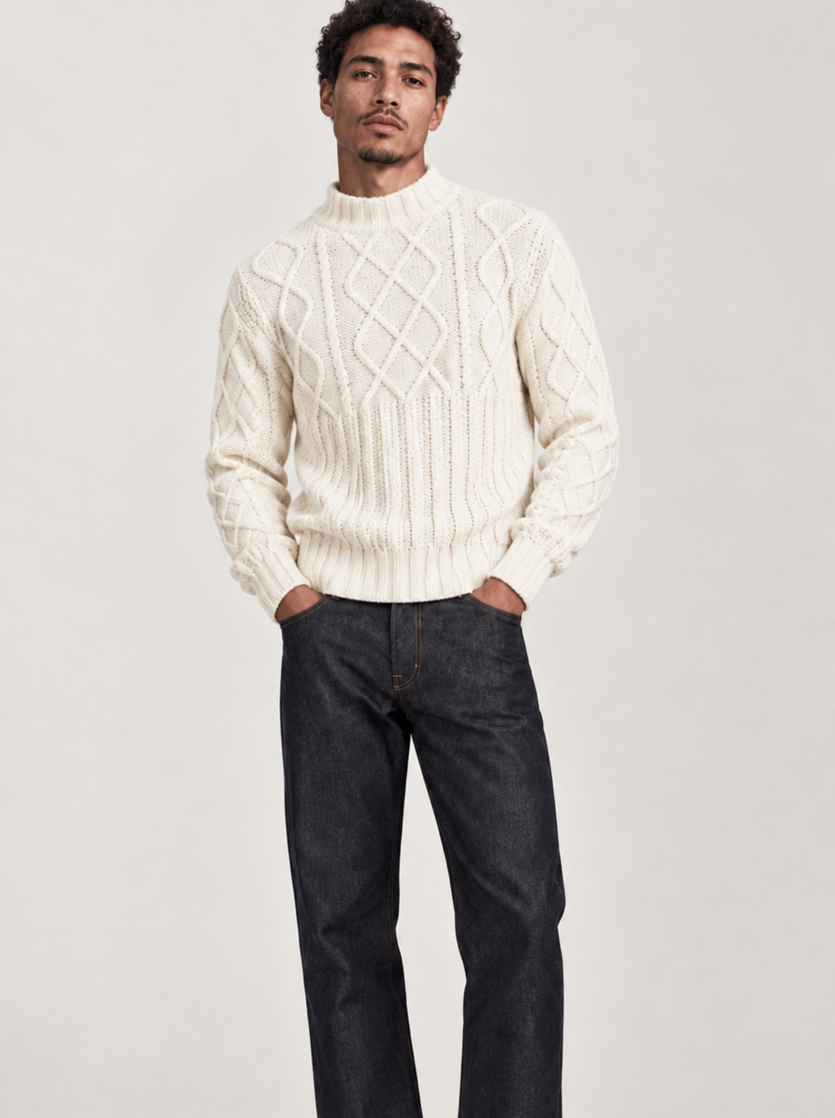 Pull PIPOLAKI homme blanc - PIPOLAKI
