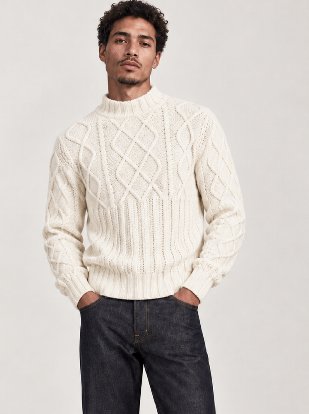 Pull PIPOLAKI homme blanc - PIPOLAKI